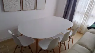 Mesa comedor extensible Jysk MARSTRAND blanca