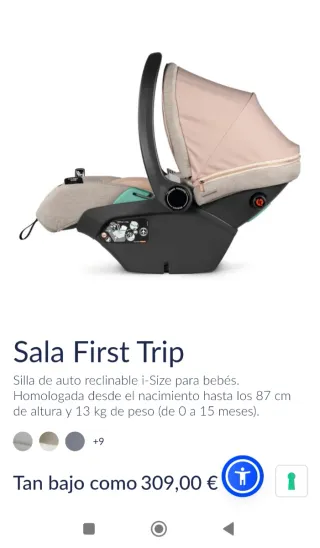 Silla de coche Peg Perego nuevo