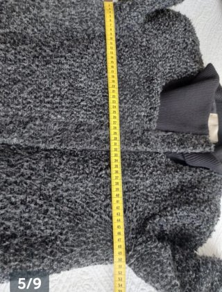 Chaquetón gris jaspeado marca Lavand