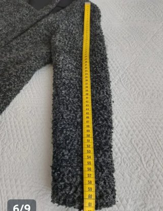 Chaquetón gris jaspeado marca Lavand