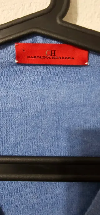 Jersey CH azul con parches marrones