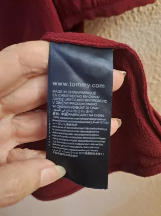 Vestido Tommy Hilfiger Burdeos