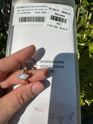 OFERTA!Anillo Solitario Diamante de laboratorio