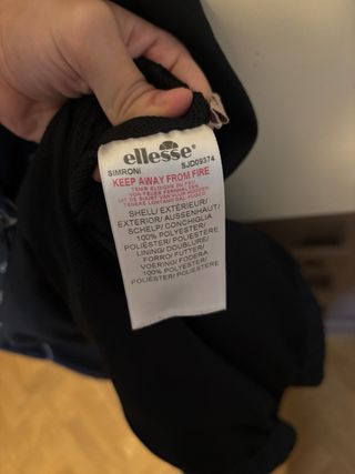 Cortavientos Ellesse Negro Hombre