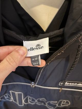 Cortavientos Ellesse Negro Hombre