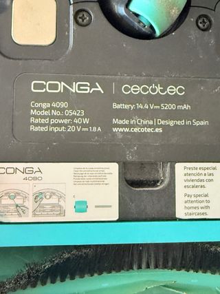 Robot Aspirador Cecotec Conga 4090 con accesorios