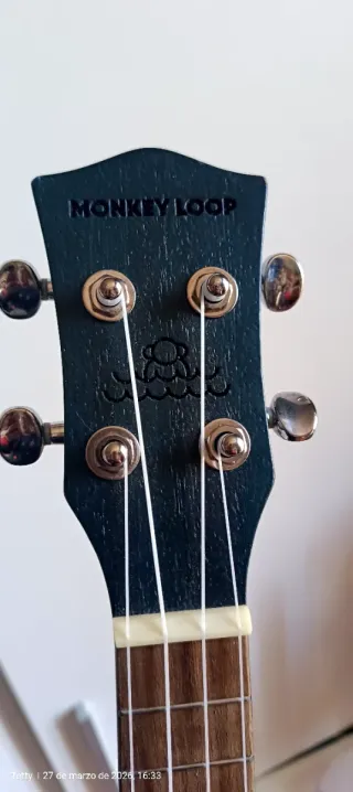 Ukelele Monkey Loop Stone Midnight Blue