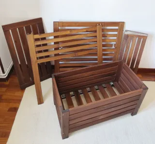 Baúl y panel colgante IKEA ÄPPLARÖ