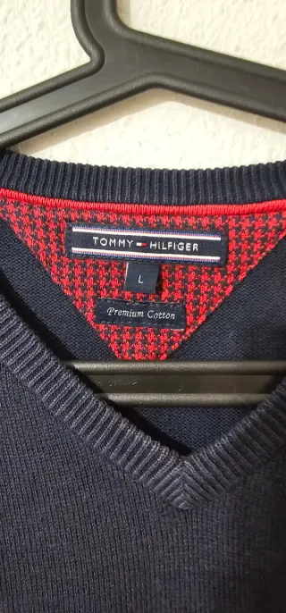 Jersey Tommy Hilfiger Azul Marino V-Neck