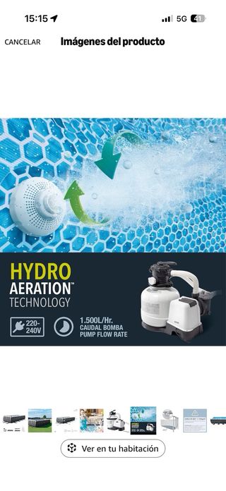 Piscina Rectangular Intex + Robot