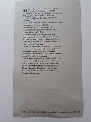 Quadro Fanciulla seduta con cornice dorata