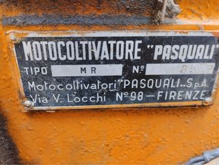 Motocultor Pasquali Naranja
