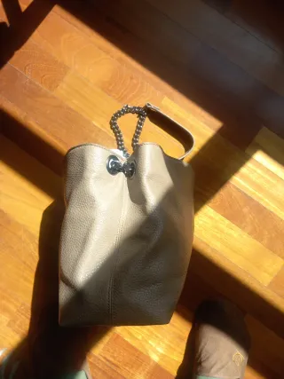 Bolso Adolfo Domínguez Piel Beige