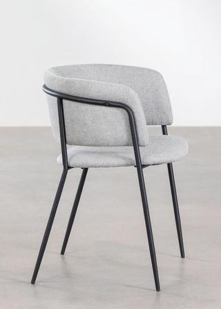 Confezione di 4 sedie da pranzo imbottite Nalon