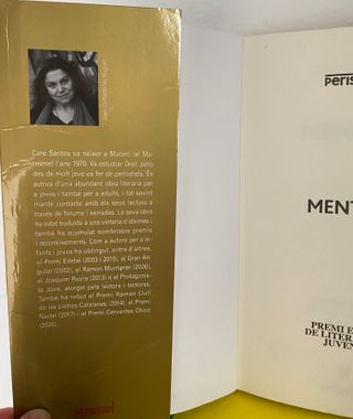 PREMI EDEBÉ 2015: Mentida