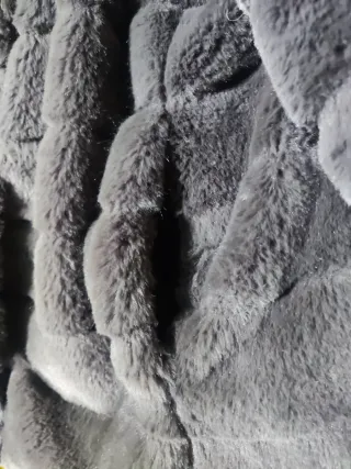 Anorak corto reversible negro/gris