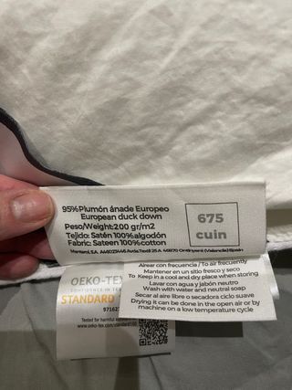 Edredón blanco 200 gr