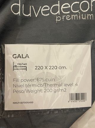 Edredón blanco 200 gr