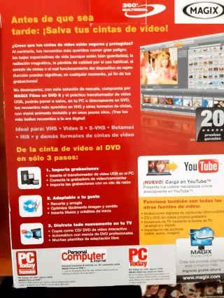 Conversor VHS a Digital USB SCART. Magix