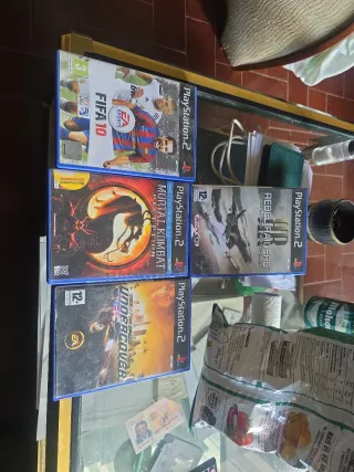 Lote 4 Juegos PS2: FIFA 10, Mortal Kombat, Rebel R