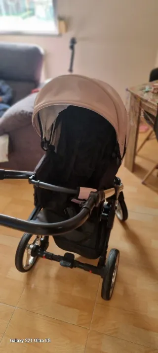 Carro de bebé 3 piezas rosa