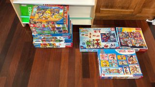Lote de Puzzles Infantiles Paw Patrol y Spiderman