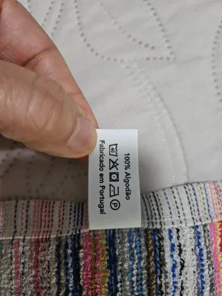 Paño de cocina rizo con bordado floral