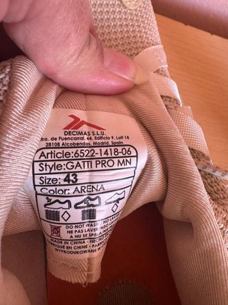 Zapatillas Hummel Beige/Naranja Talla 43