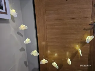 Guirnalda Luces Nube Habitación Infantil