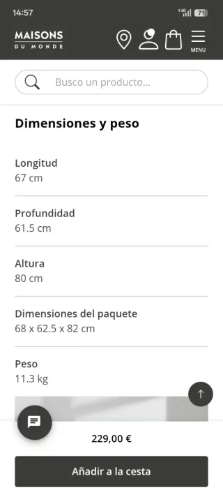 Sillón Maison du Monde Beige