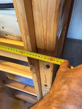 Letto a castello in legno massello