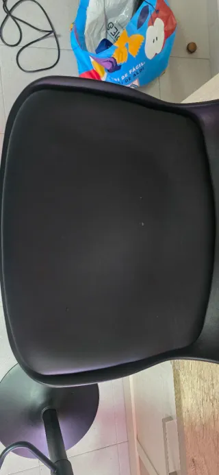 2 Taburetes Altos Negros Regulables