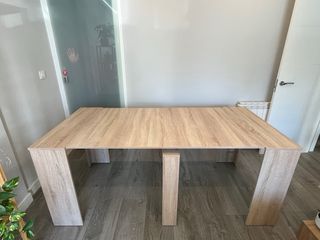 Mesa Comedor Extensible Roble