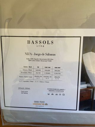 Juego De Sàbanas BASSOLS “NUEVAS”
