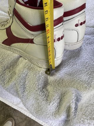 Diadora Game L Waxed Sneakers Bianche Rosse