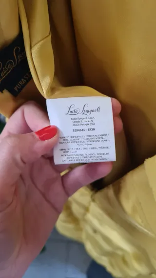 Completo Luisa Spagnoli giallo seta