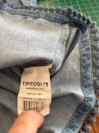 Blusa Tiffosi azul con tirantes