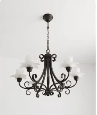 Lámpara de techo estilo rústico