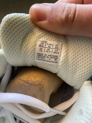 Zapatillas Asics azules y blancas talla 42