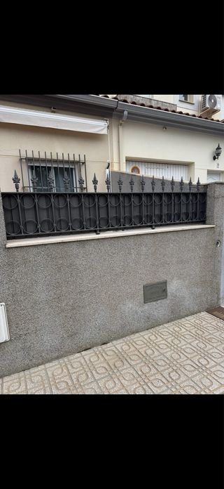 Puertas y valla metálica