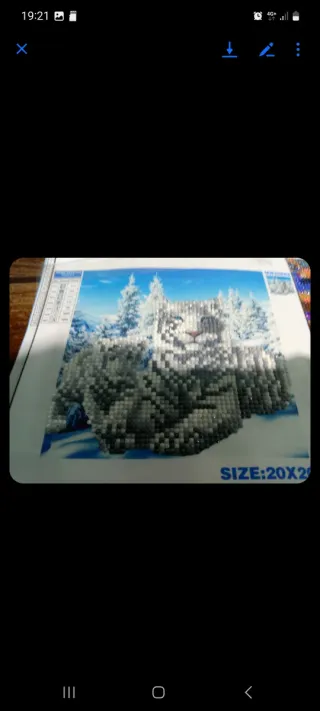 Quadro Diamante Cidade Vista Mar