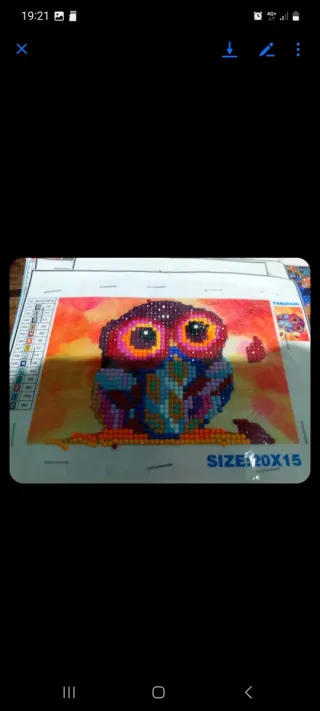 Quadro Diamante Cidade Vista Mar