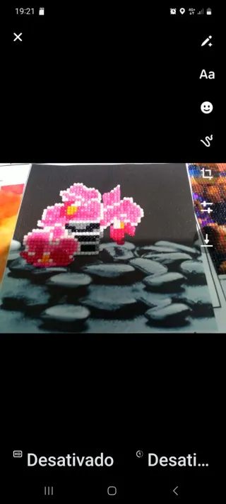 Quadro Diamante Cidade Vista Mar