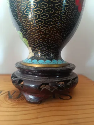 Set 2 Vasi Cloisonné Fiori