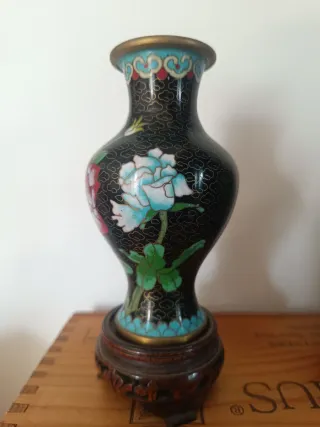 Set 2 Vasi Cloisonné Fiori