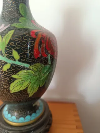 Set 2 Vasi Cloisonné Fiori