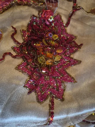 Vestido Argelino (oran )Fiesta Dorado y Rojo