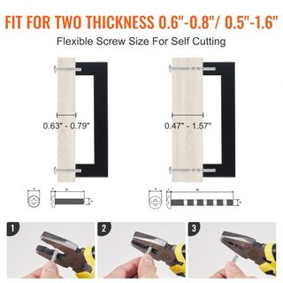 Confezione da 30 maniglie per armadietti, design quadrato sottile da 96 mm, maniglie in acciaio inossidabile per cucina e bagno, hardware nero opaco