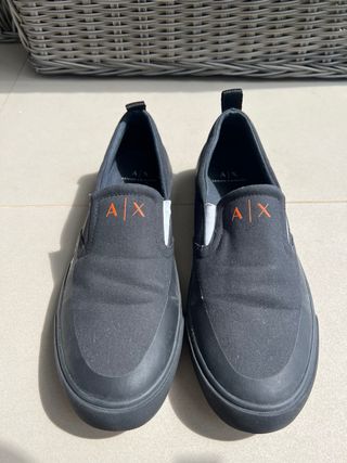 Zapatillas Armani Exchange slip-on negras