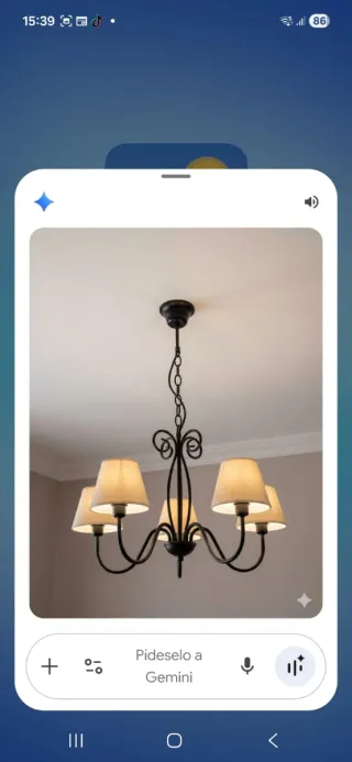 Lámpara de techo clásica negra